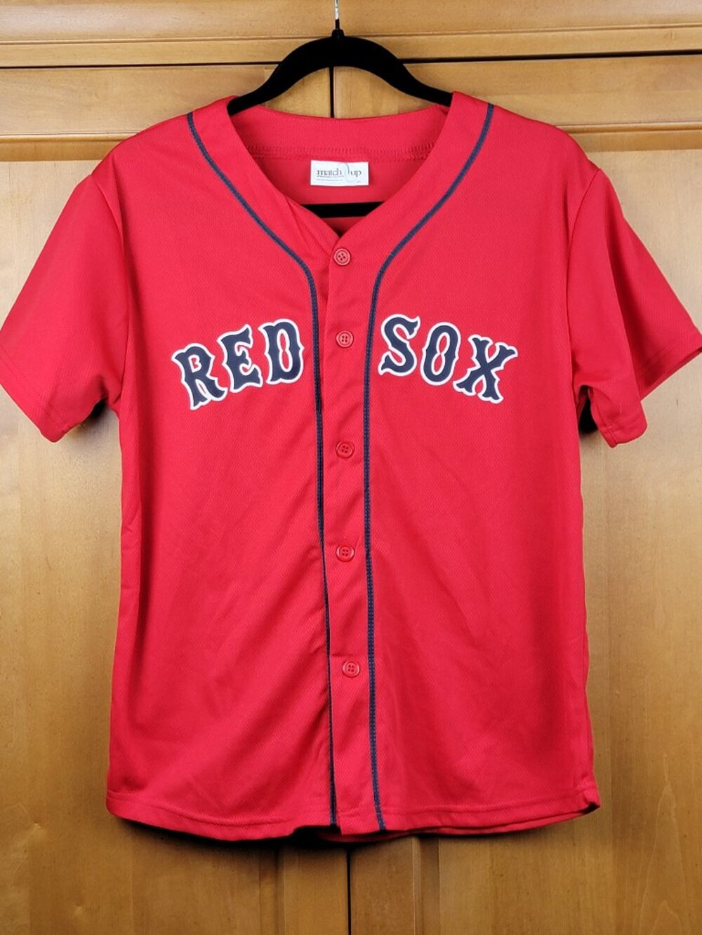 Boston Red Sox Red Baseball Jersey SGA Stadium Giveaway - Youth Large